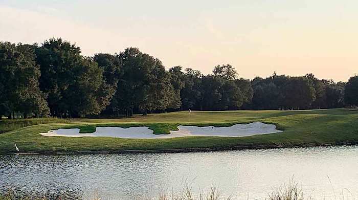 Behind the 18th green at Grande Dunes.